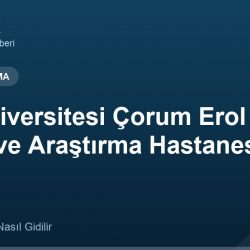 Hitit Üniversitesi Çorum Erol Olçok Eğitim ve Araştırma Hastanesi adres ve telefon