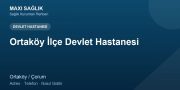 Ortaköy İlçe Devlet Hastanesi adres ve telefon