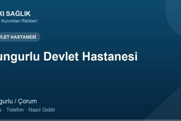 Sungurlu Devlet Hastanesi adres ve telefon