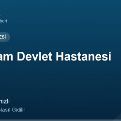 Acıpayam Devlet Hastanesi adres ve telefon