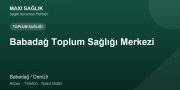 Babadağ Toplum Sağlığı Merkezi adres ve telefon