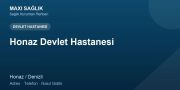 Honaz Devlet Hastanesi adres ve telefon