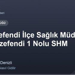 Merkezefendi İlçe Sağlık Müdürlüğü - Merkezefendi 1 Nolu SHM adres ve telefon