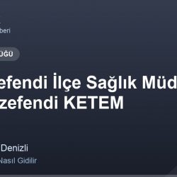 Merkezefendi İlçe Sağlık Müdürlüğü - Merkezefendi KETEM adres ve telefon