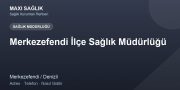 Merkezefendi İlçe Sağlık Müdürlüğü adres ve telefon