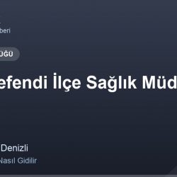 Merkezefendi İlçe Sağlık Müdürlüğü adres ve telefon