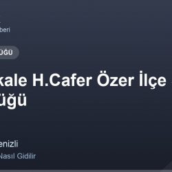 Pamukkale H.Cafer Özer İlçe Sağlık Müdürlüğü adres ve telefon