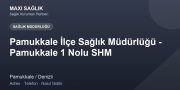 Pamukkale İlçe Sağlık Müdürlüğü - Pamukkale 1 Nolu SHM adres ve telefon