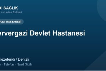 Servergazi Devlet Hastanesi adres ve telefon