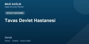 Tavas Devlet Hastanesi adres ve telefon