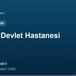 Çermik Devlet Hastanesi adres ve telefon