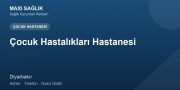Çocuk Hastalıkları Hastanesi adres ve telefon