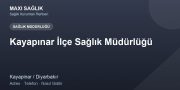 Kayapınar İlçe Sağlık Müdürlüğü adres ve telefon