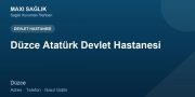 Düzce Atatürk Devlet Hastanesi adres ve telefon