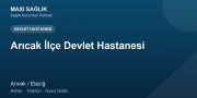 Arıcak İlçe Devlet Hastanesi adres ve telefon