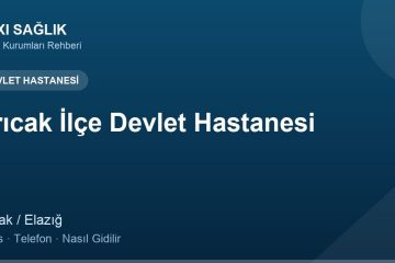 Arıcak İlçe Devlet Hastanesi adres ve telefon