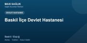 Baskil İlçe Devlet Hastanesi adres ve telefon