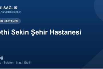 Fethi Sekin Şehir Hastanesi adres ve telefon