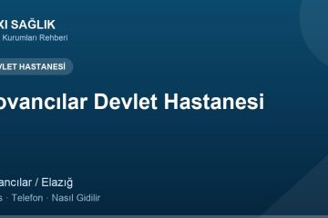Kovancılar Devlet Hastanesi adres ve telefon