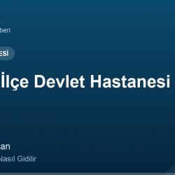 Kemah İlçe Devlet Hastanesi adres ve telefon