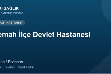 Kemah İlçe Devlet Hastanesi adres ve telefon