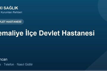 Kemaliye İlçe Devlet Hastanesi adres ve telefon