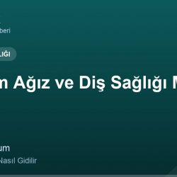 Erzurum Ağız ve Diş Sağlığı Merkezi adres ve telefon