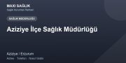 Aziziye İlçe Sağlık Müdürlüğü adres ve telefon
