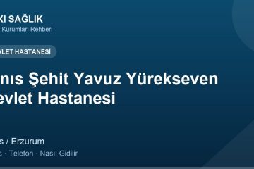 Hınıs Şehit Yavuz Yürekseven Devlet Hastanesi adres ve telefon