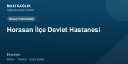 Horasan İlçe Devlet Hastanesi adres ve telefon