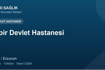 İspir Devlet Hastanesi adres ve telefon