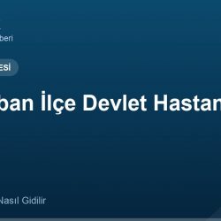 Karaçoban İlçe Devlet Hastanesi adres ve telefon