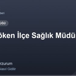 Palandöken İlçe Sağlık Müdürlüğü adres ve telefon