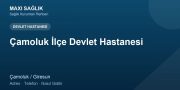 Çamoluk İlçe Devlet Hastanesi adres ve telefon