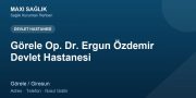 Görele Op. Dr. Ergun Özdemir Devlet Hastanesi adres ve telefon