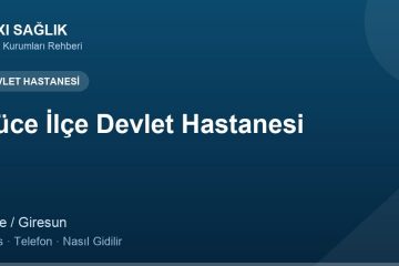 Güce İlçe Devlet Hastanesi adres ve telefon