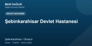 Şebinkarahisar Devlet Hastanesi adres ve telefon