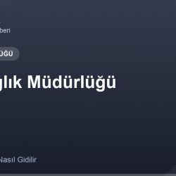 İlçe Sağlık Müdürlüğü adres ve telefon