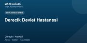 Derecik Devlet Hastanesi adres ve telefon