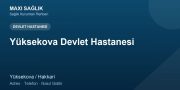 Yüksekova Devlet Hastanesi adres ve telefon