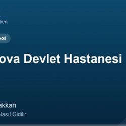Yüksekova Devlet Hastanesi adres ve telefon