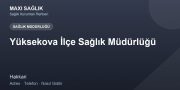 Yüksekova İlçe Sağlık Müdürlüğü adres ve telefon