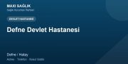 Defne Devlet Hastanesi adres ve telefon
